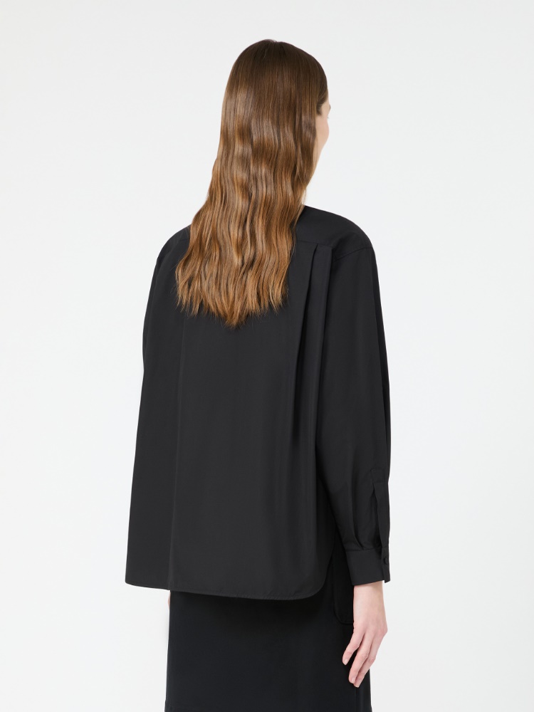 테누에 코튼 셔츠 - BLACK - 3