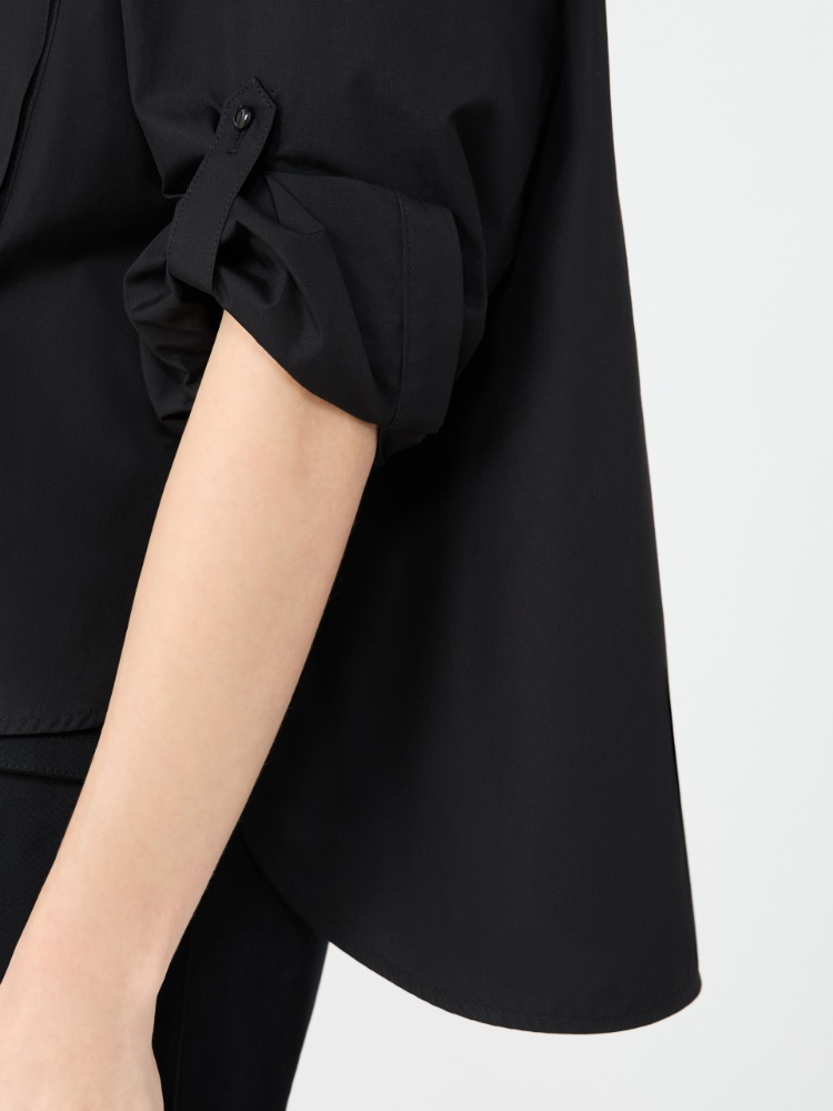 테누에 코튼 셔츠 - BLACK - 4