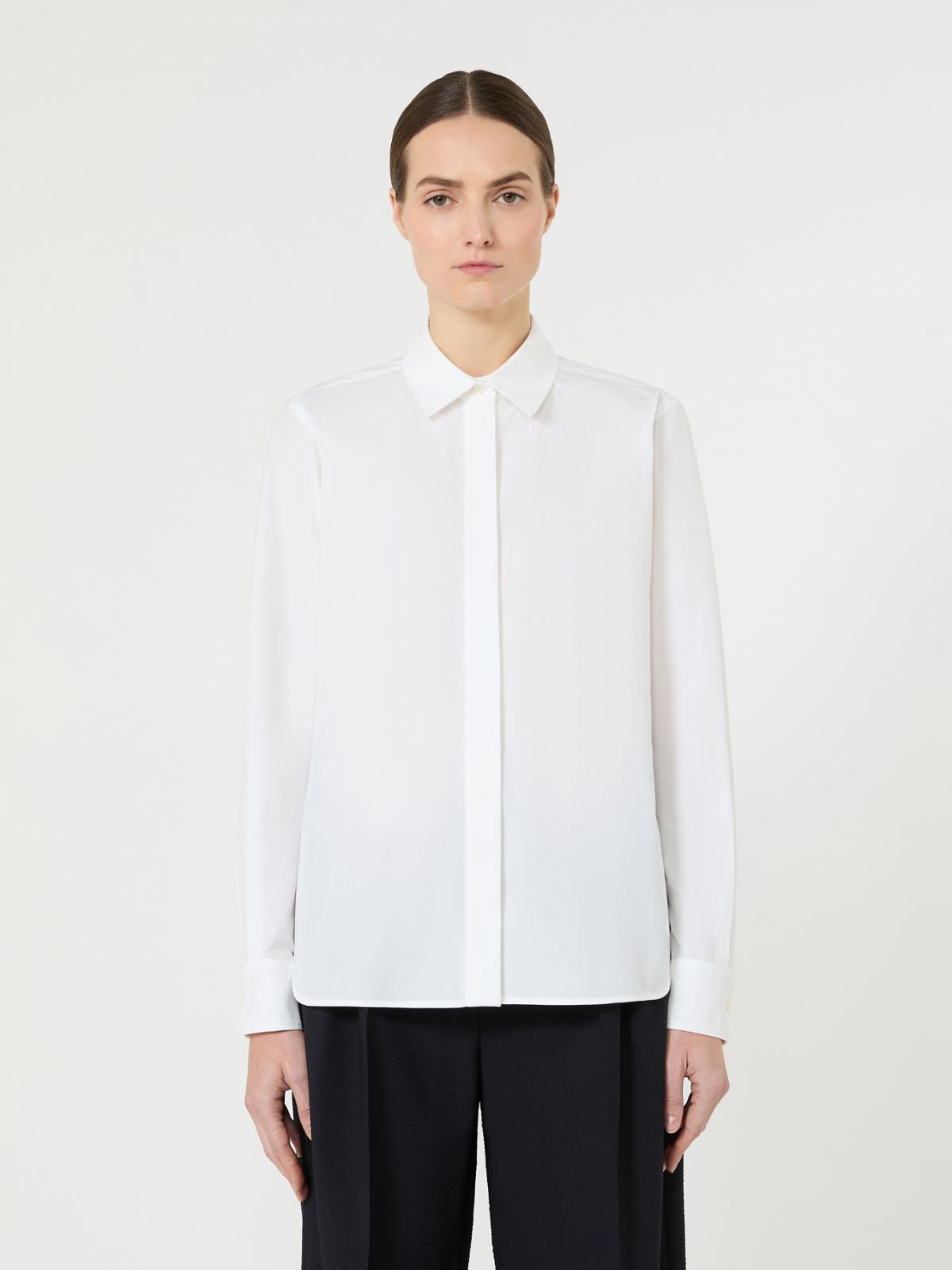 마로쏘 코튼 셔츠 - OPTICAL WHITE - Max Mara - 5