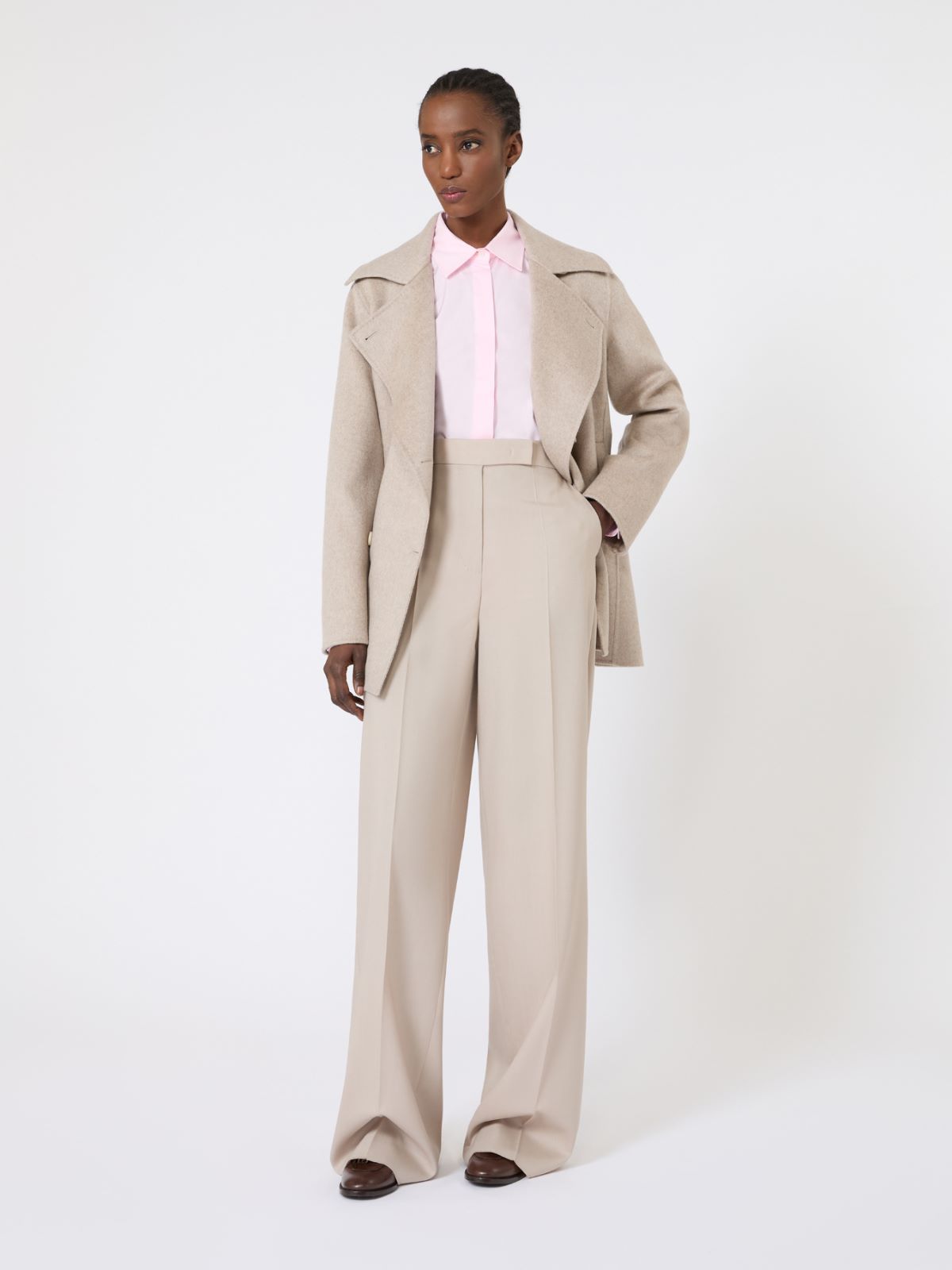 Cotton poplin shirt - PINK - Max Mara - 5