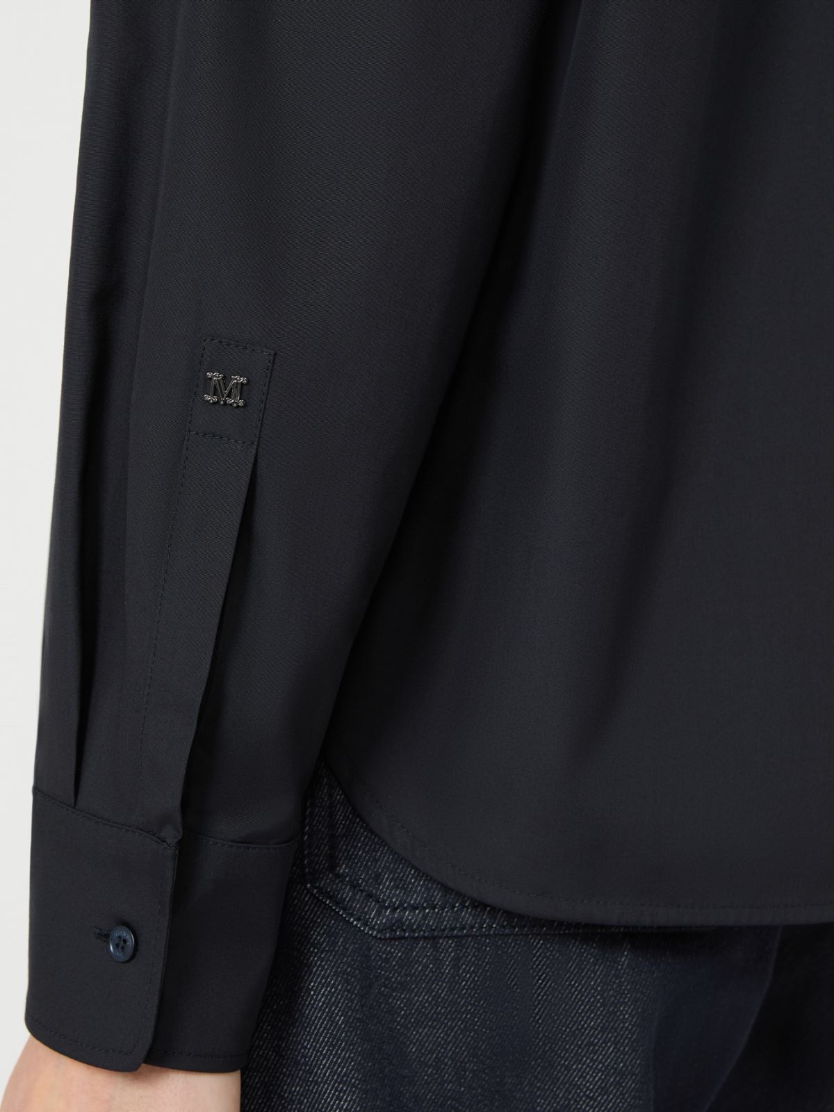 Cotton poplin shirt - ULTRAMARINE - Max Mara - 5