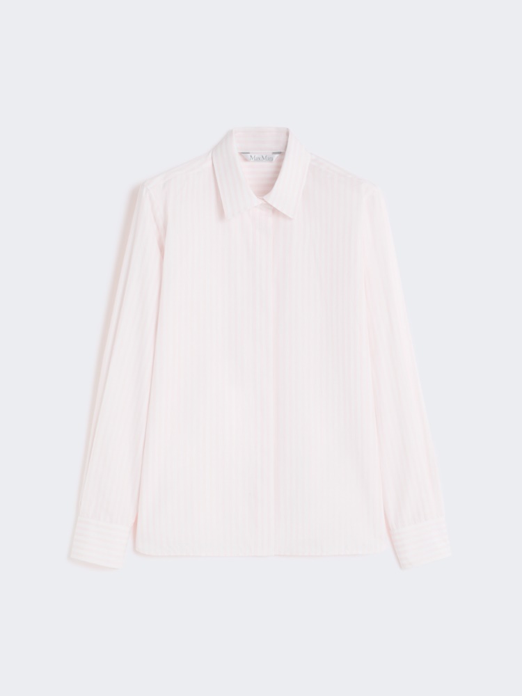 Camisa de popelina a rayas - ROSA - Max Mara