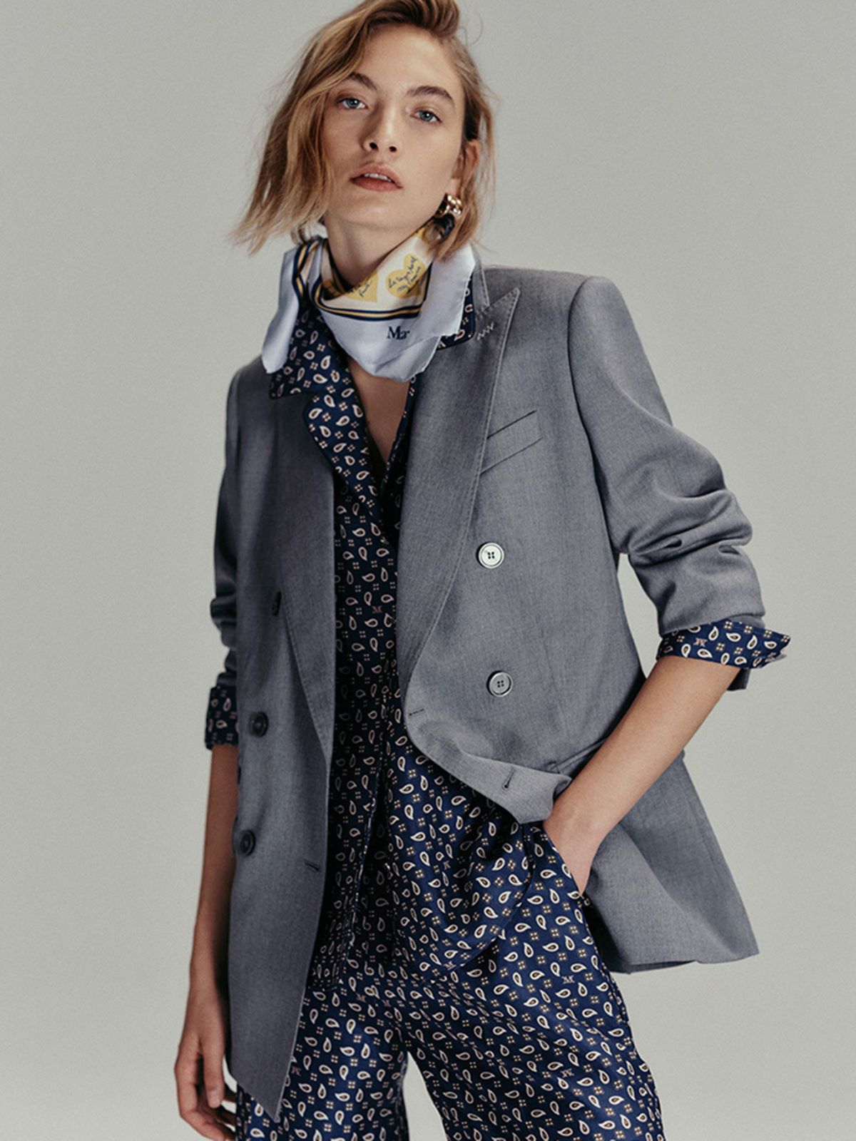 Semi-fitted printed silk shirt + ULTRAMARINE - Max Mara
