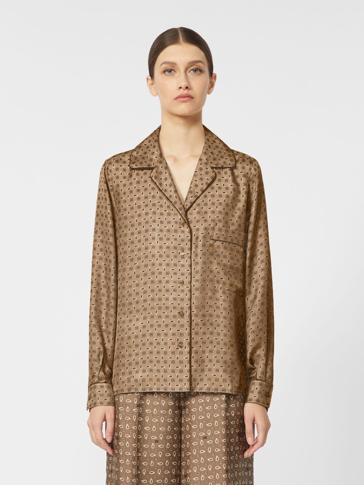 Semi-fitted printed silk shirt - MUD - Max Mara - 4