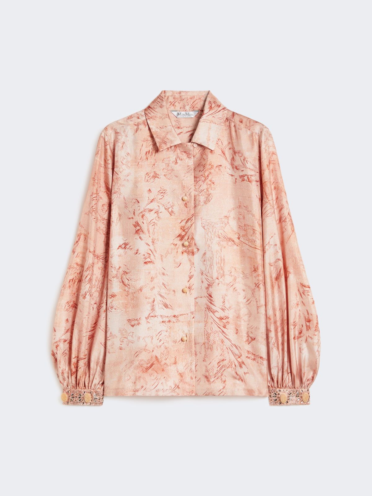 Printed silk shirt - PINK - Max Mara - 9