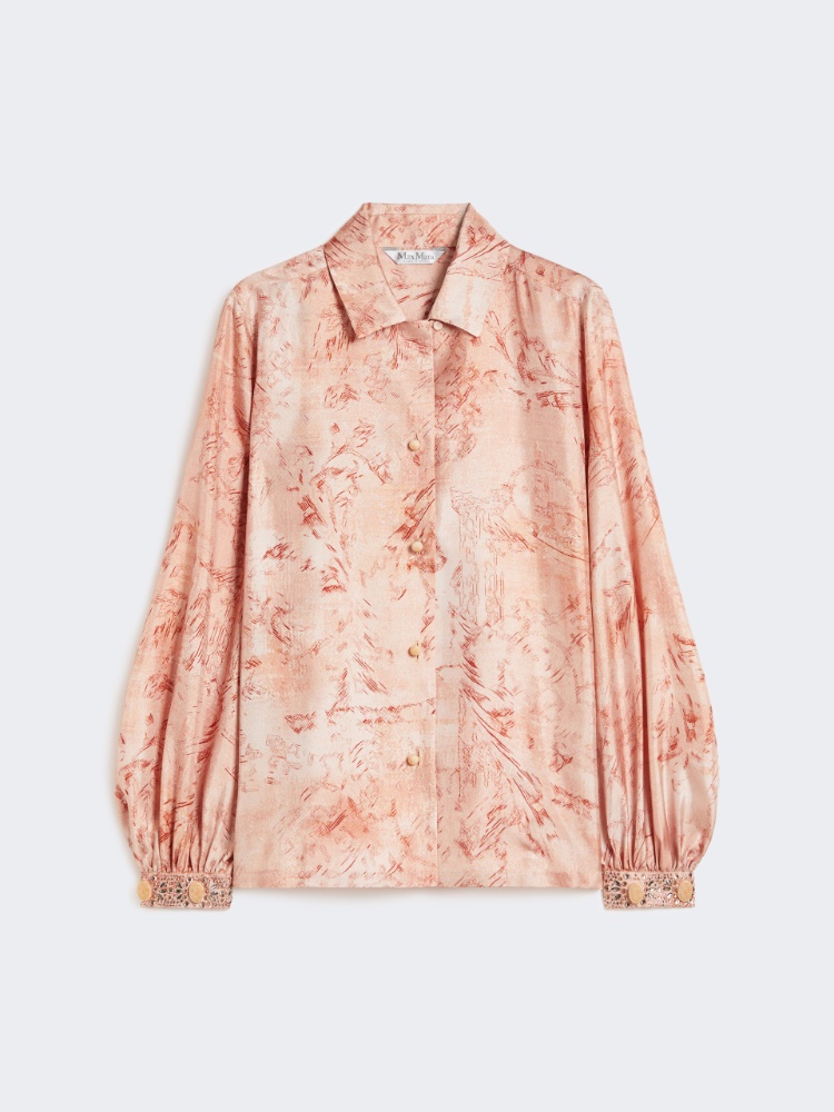 Printed silk shirt - PINK - Max Mara