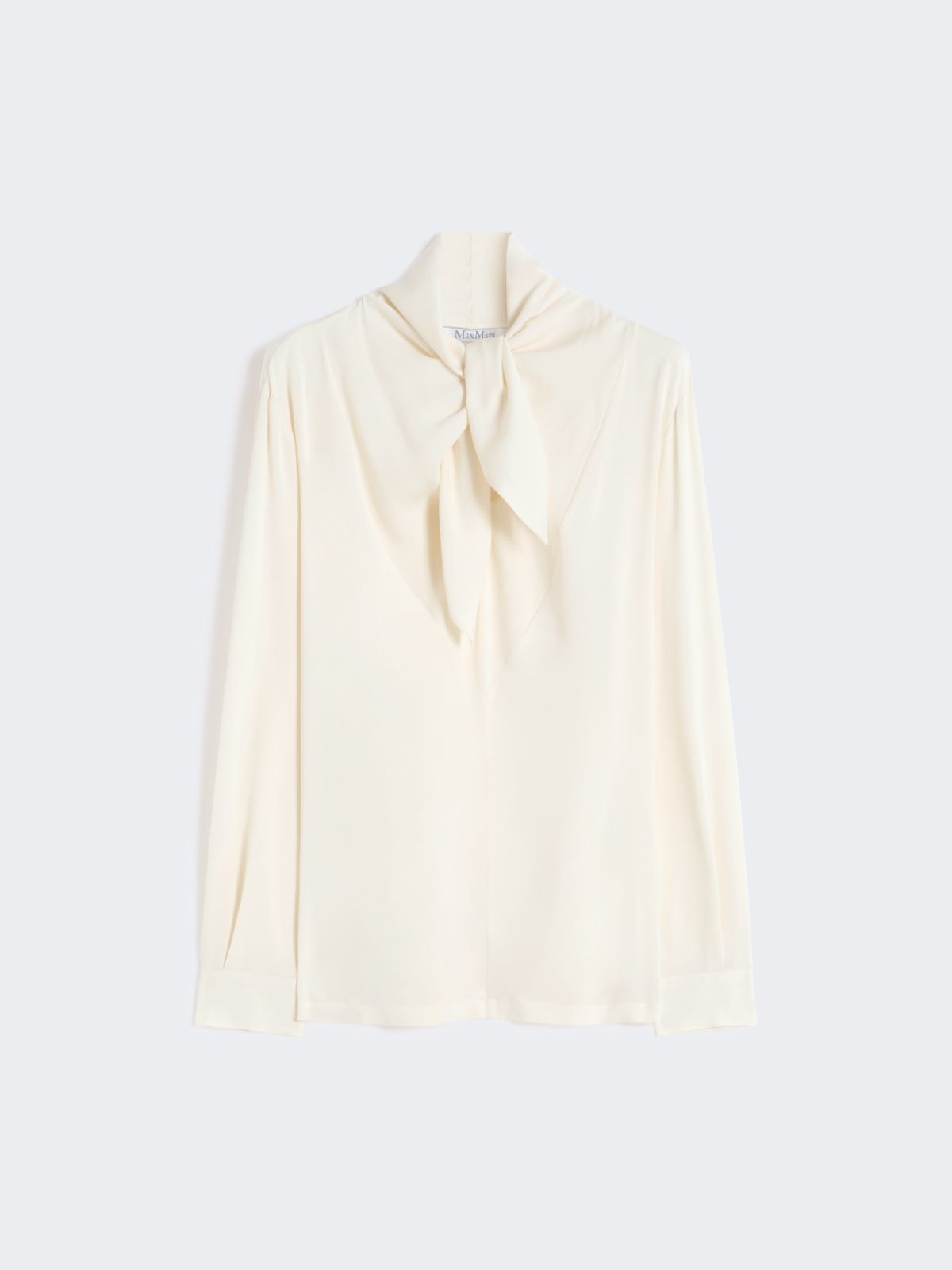Silk charmeuse blouse - IVORY - Max Mara - 5
