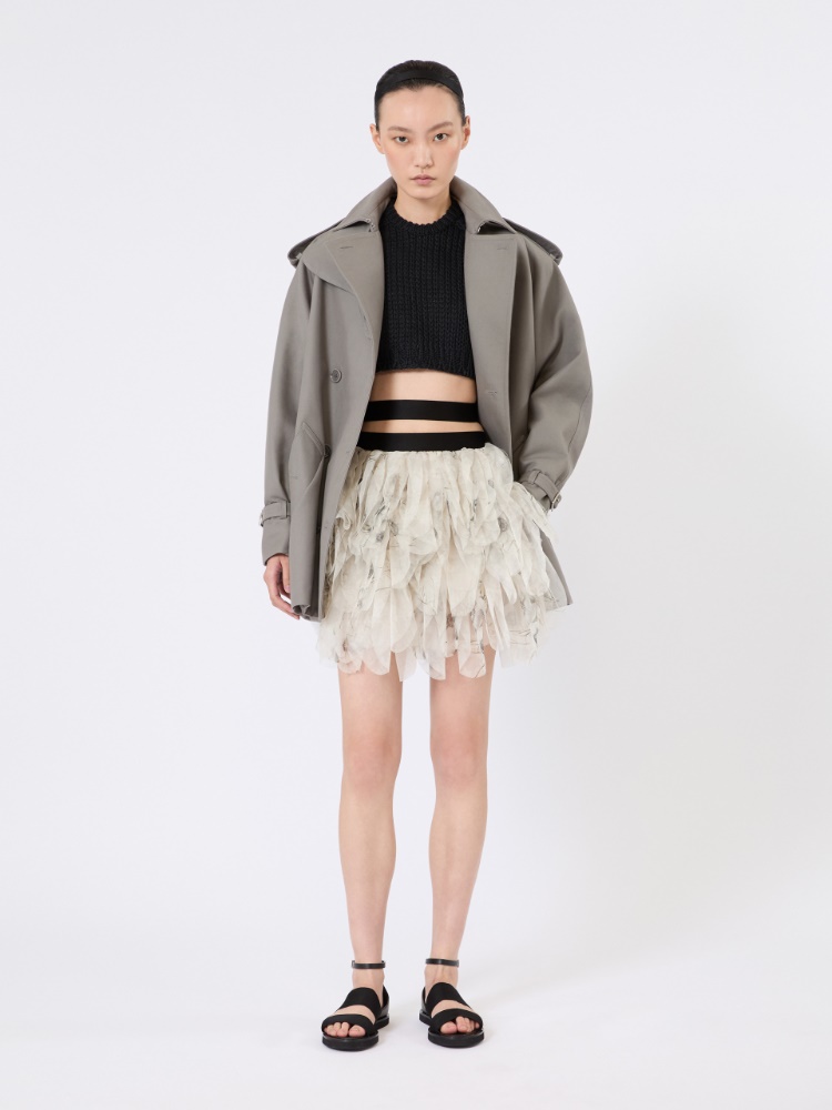 Short cotton duster coat - MEDIUM GREY - Max Mara - 1