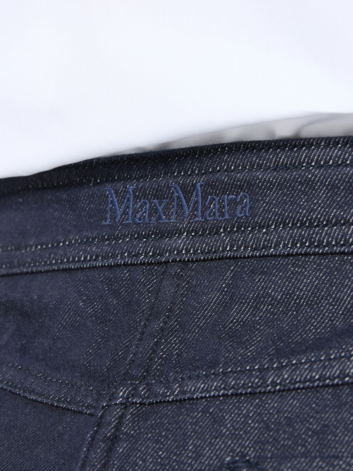 Denim-look cotton trousers - MIDNIGHTBLUE - Max Mara - 6