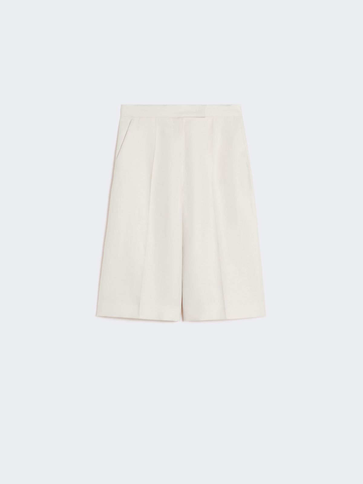 Linen Bermuda shorts - BEIGE - Max Mara - 8