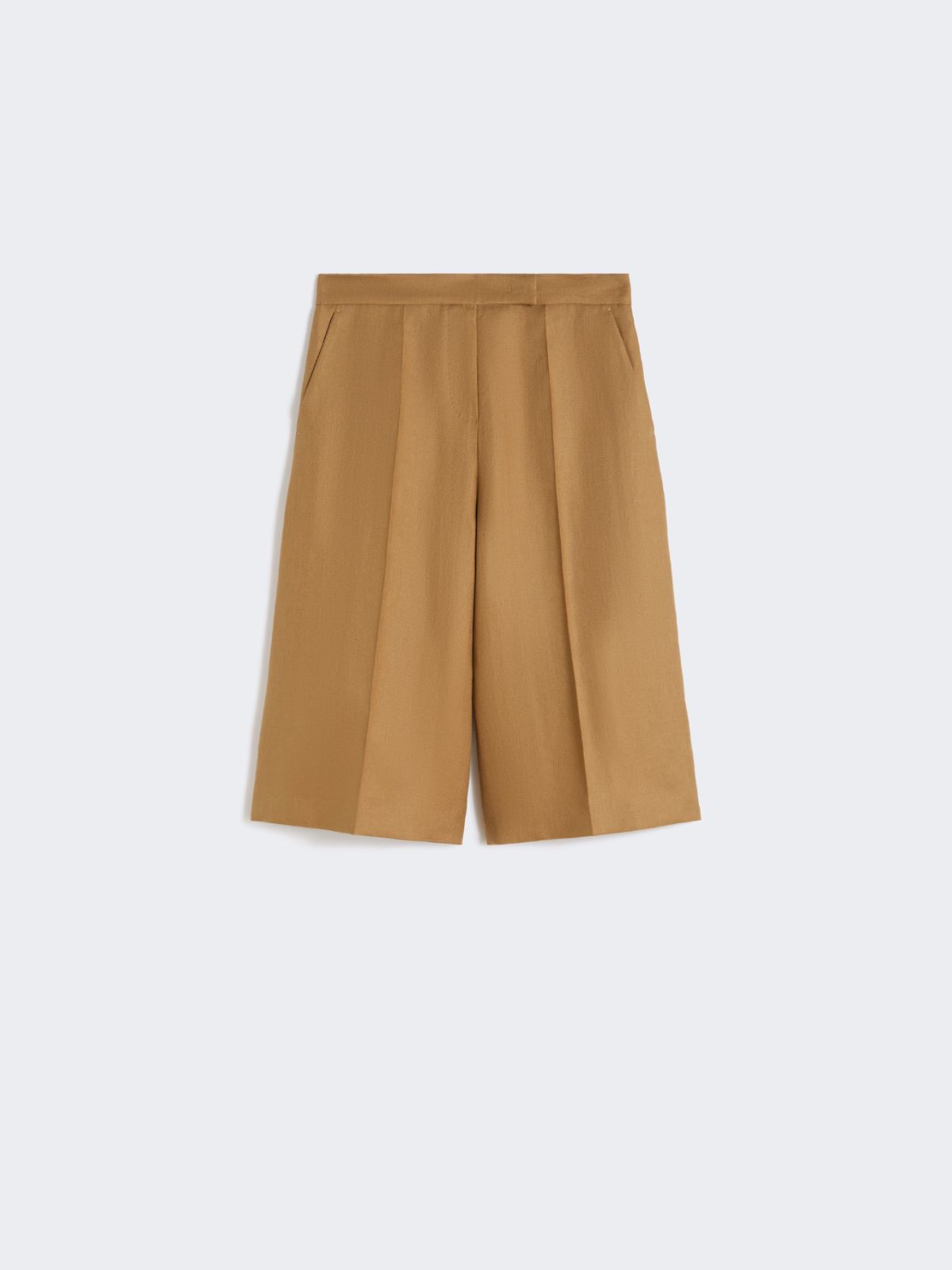 카키 린넨 쇼츠 - SAND - 4