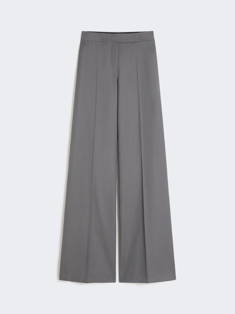 Gabardine wool trousers - MEDIUM GREY