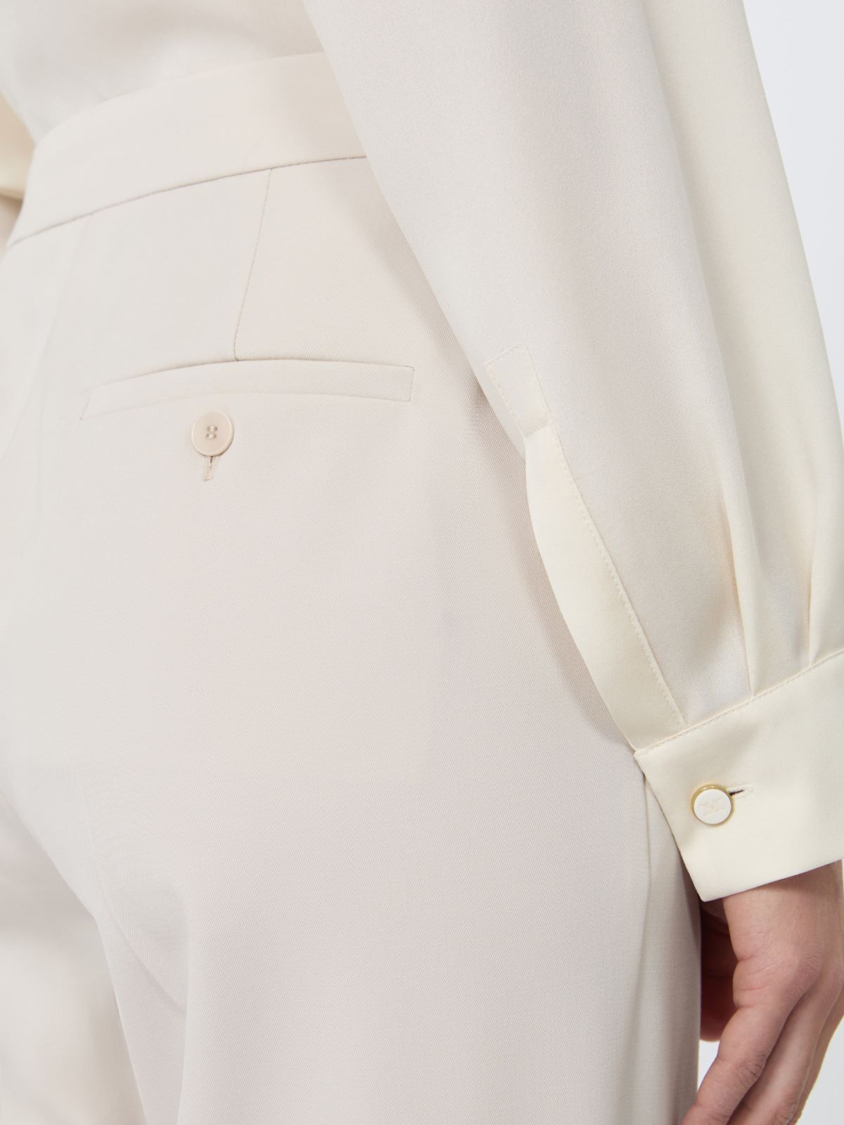 Pantalon en laine confortable - IVOIRE - Max Mara - 5