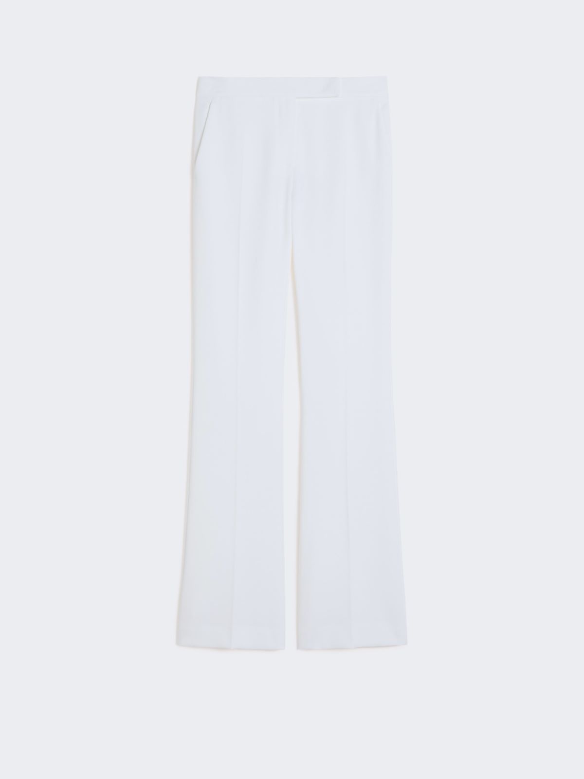 Slim-fit crepe canvas trousers - OPTICAL WHITE - Max Mara - 4