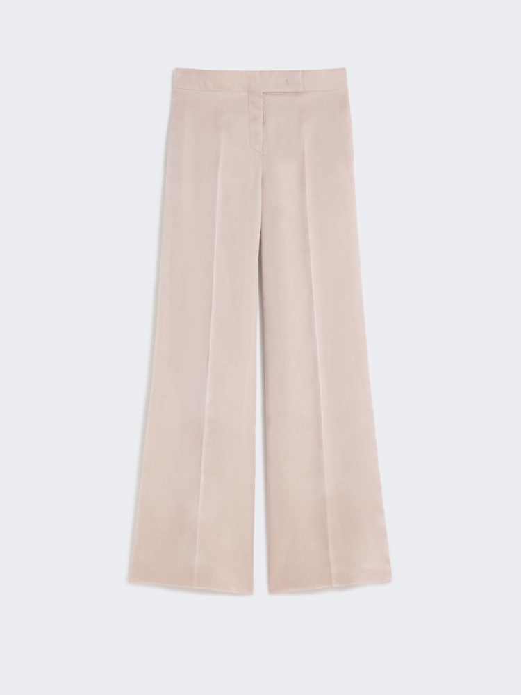 Długie spodnie z jedwabiu - WIELBŁĄDZI - 5