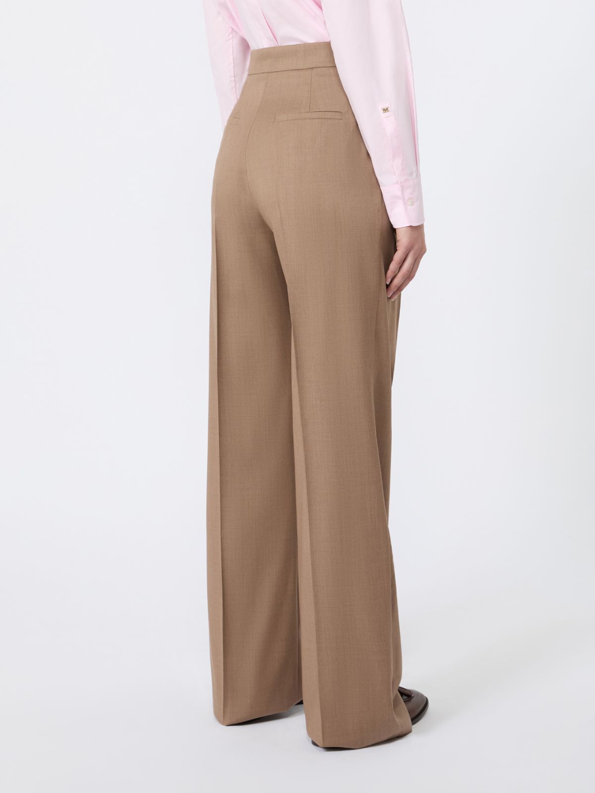 Pantalon en sergé de laine - NOISETTE - Max Mara - 5