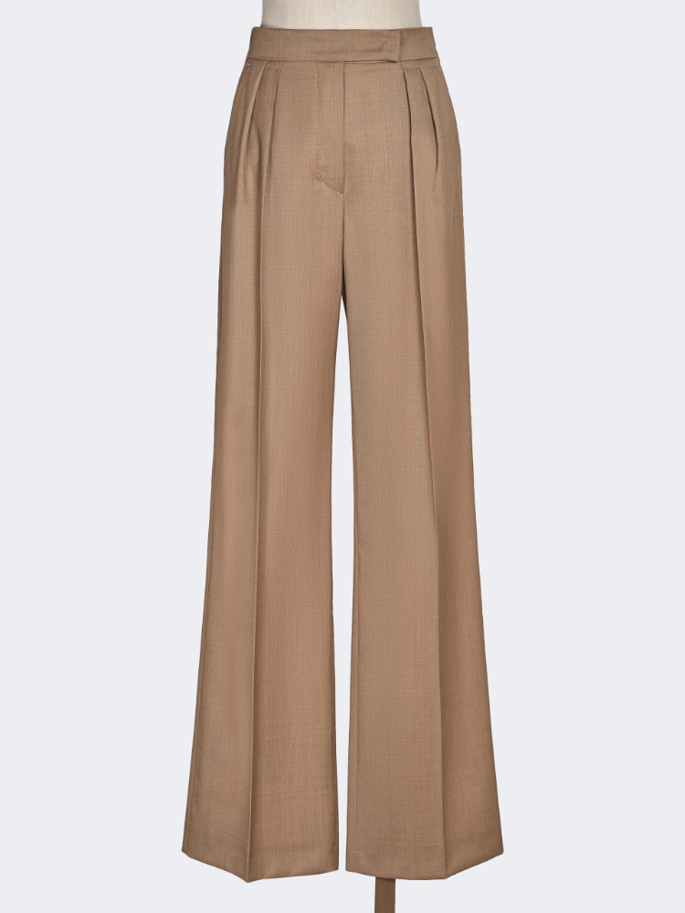 Pantalon en sergé de laine - NOISETTE - Max Mara