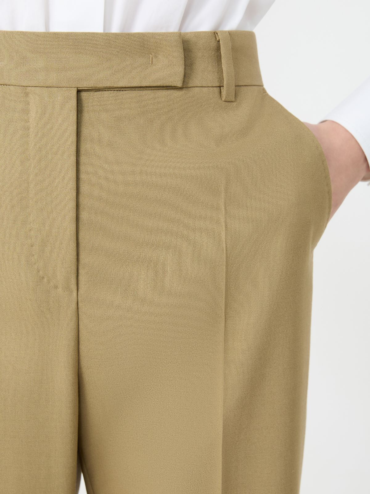 스카코 모헤어 팬츠 - CAMEL - 4