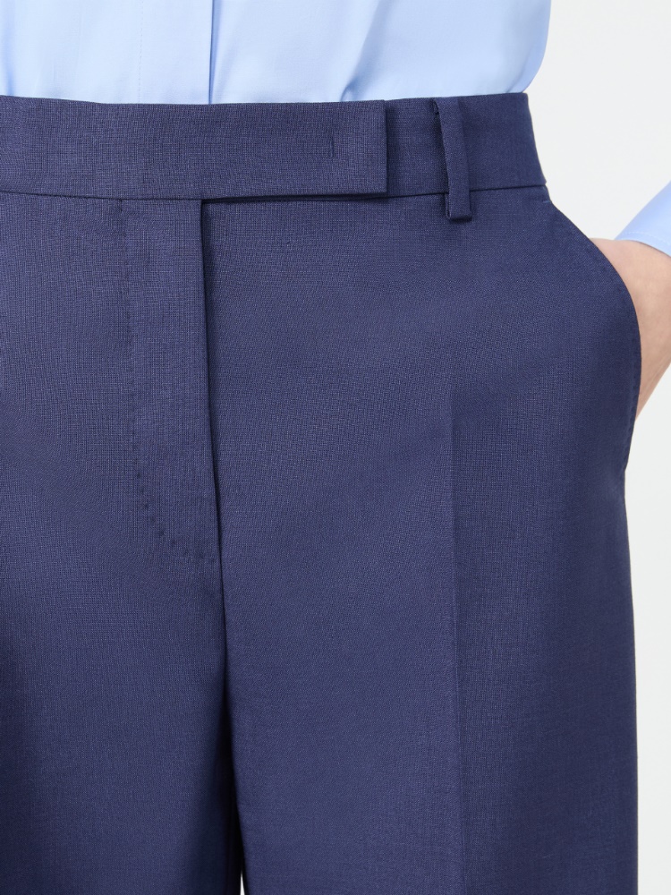 스카코 모헤어 팬츠 - NAVY - 4