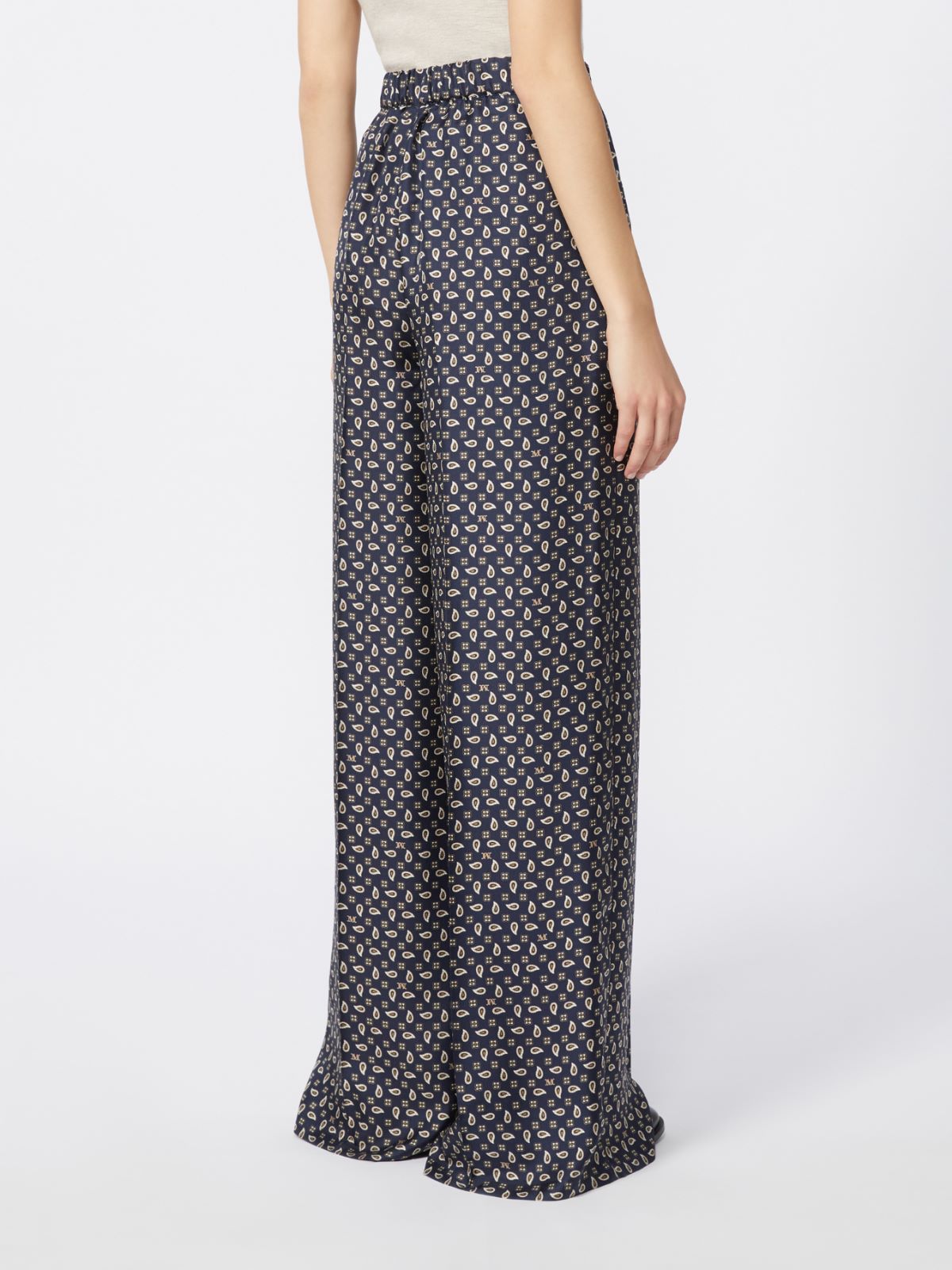 Hose aus bedruckter Seide - ULTRAMARINE - Max Mara - 5