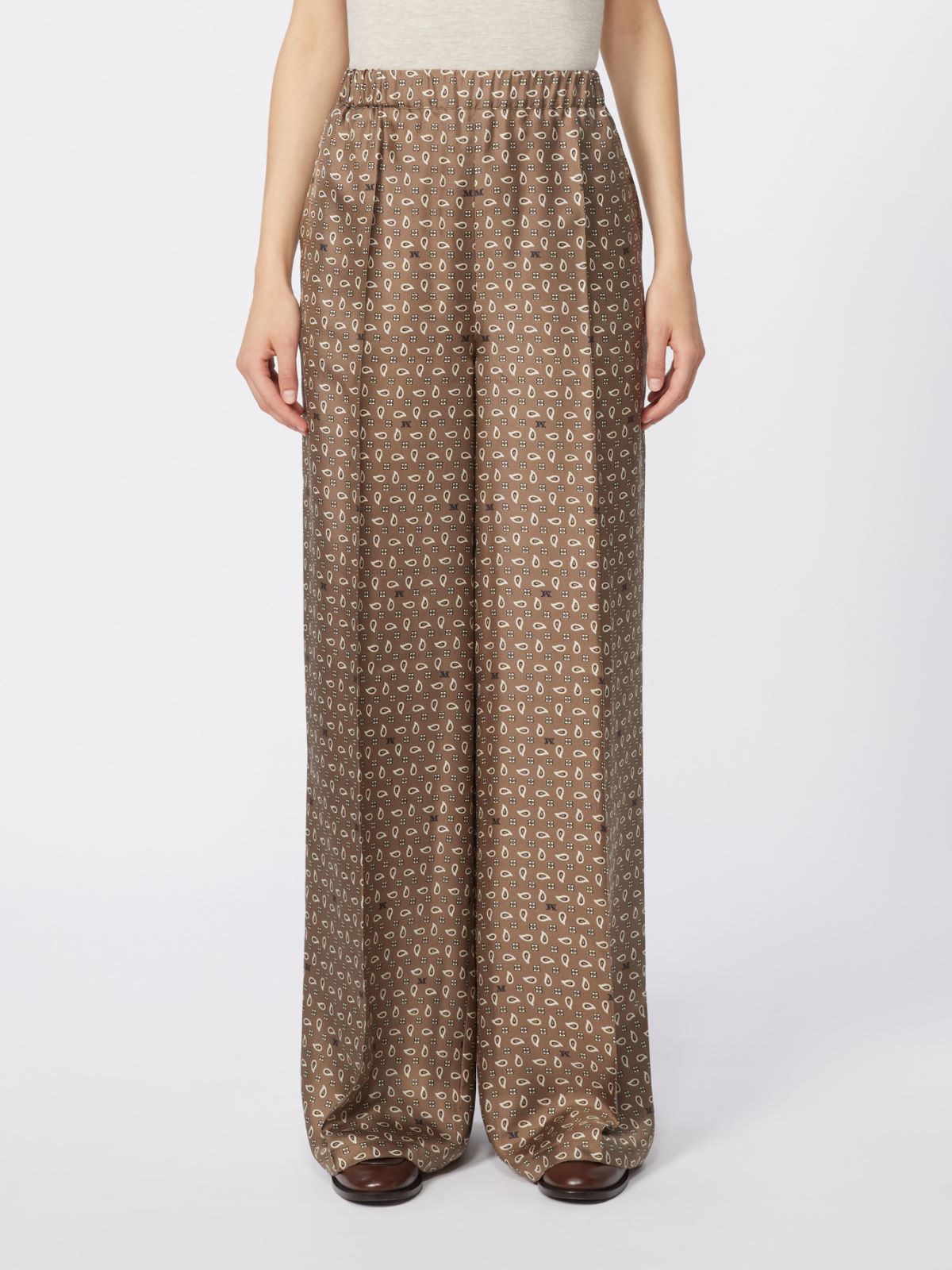 Printed silk trousers - MUD - Max Mara - 4