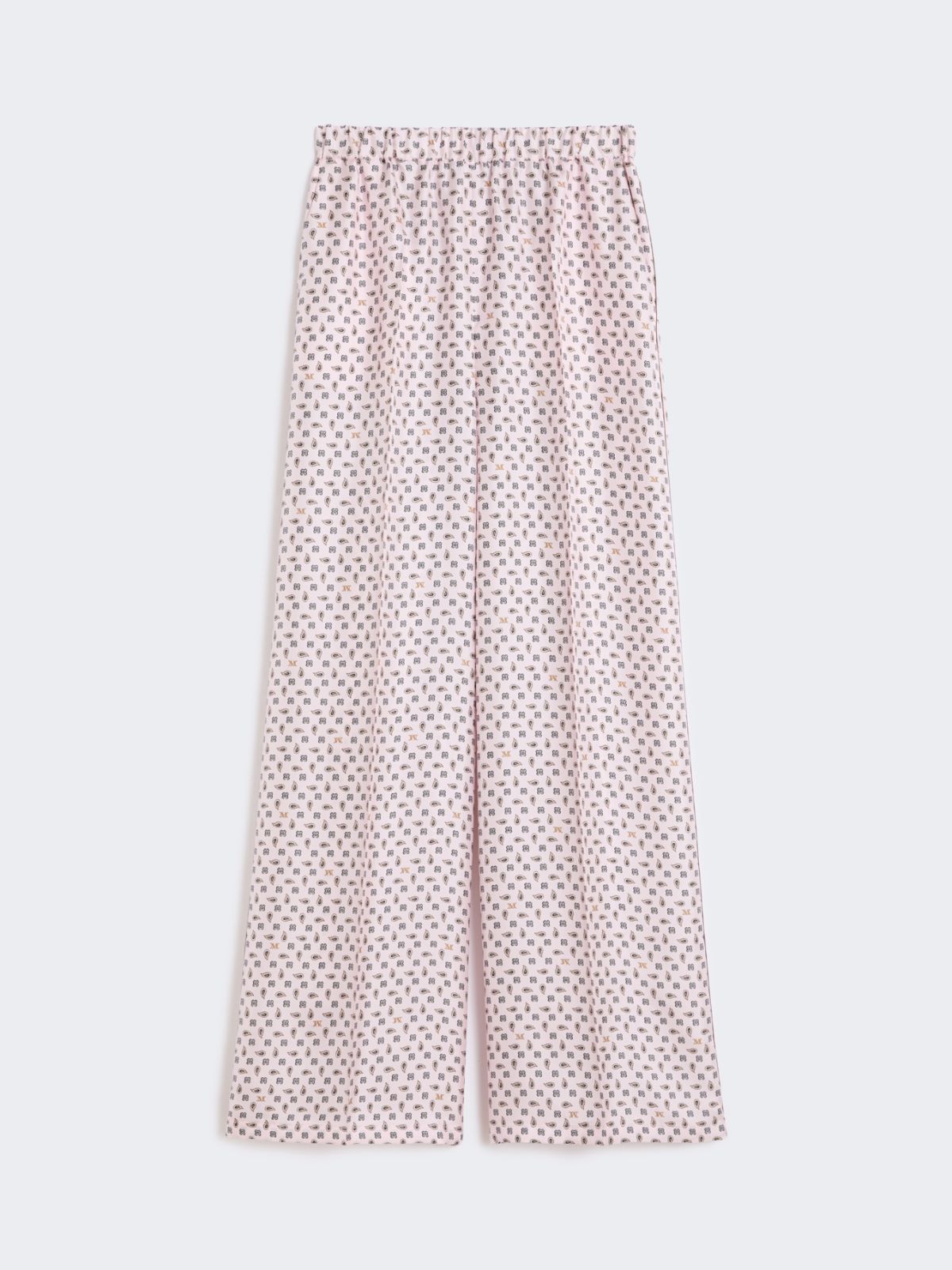 Printed silk trousers - PINK - Max Mara - 4