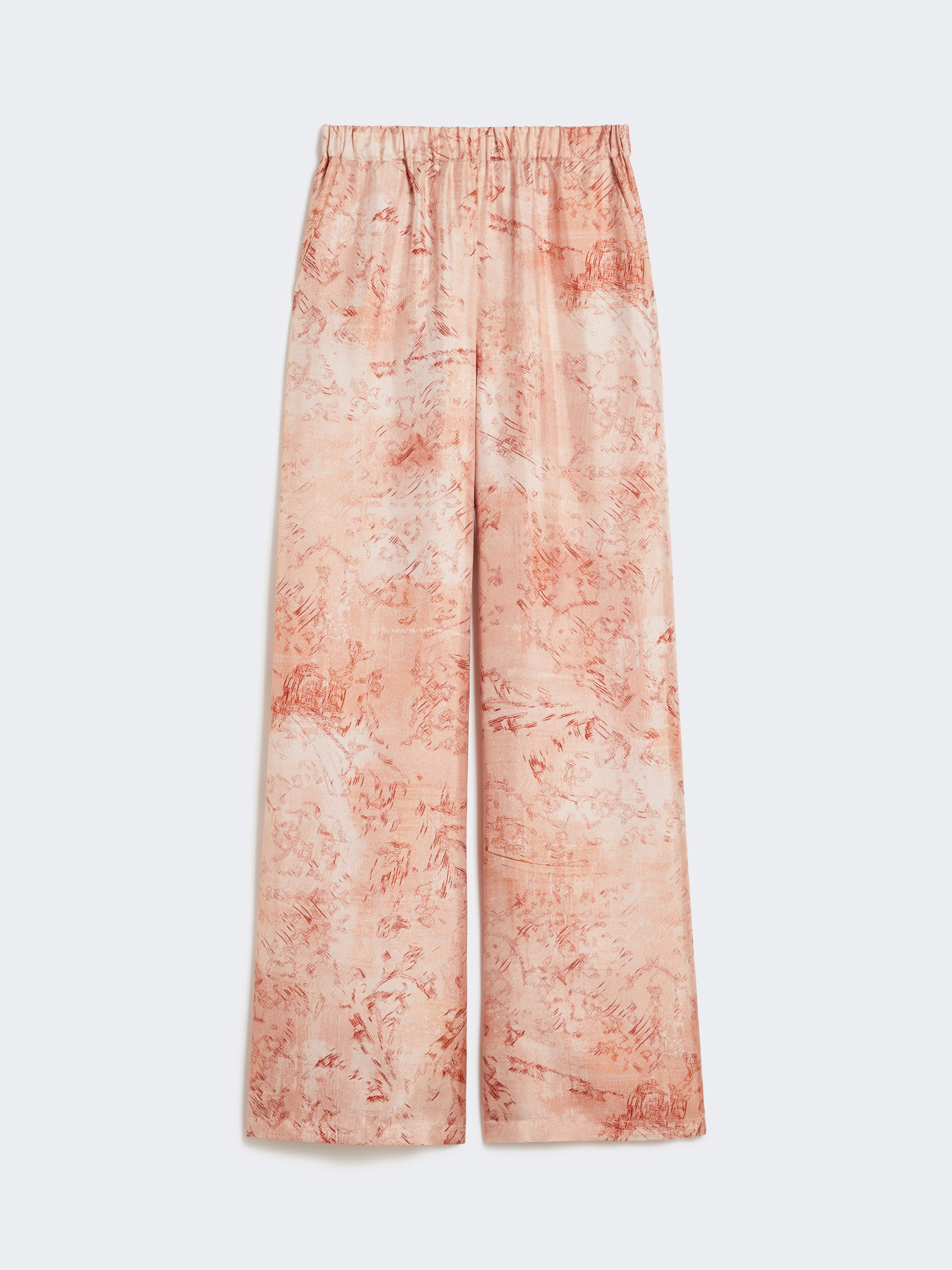 Wide-fit printed silk trousers - PINK - Max Mara - 4