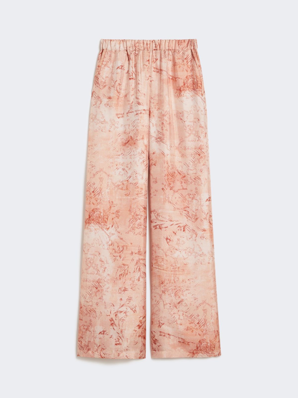 Wide-fit printed silk trousers - PINK - Max Mara - 4
