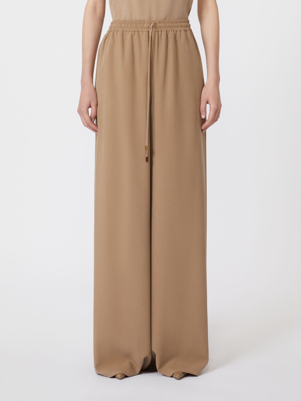 Weite Hose aus gewaschener Seide - HASELNUSS - Max Mara - 5