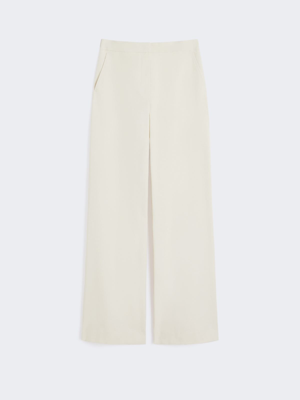 Straight-fit cotton twill trousers - IVORY - Max Mara - 5