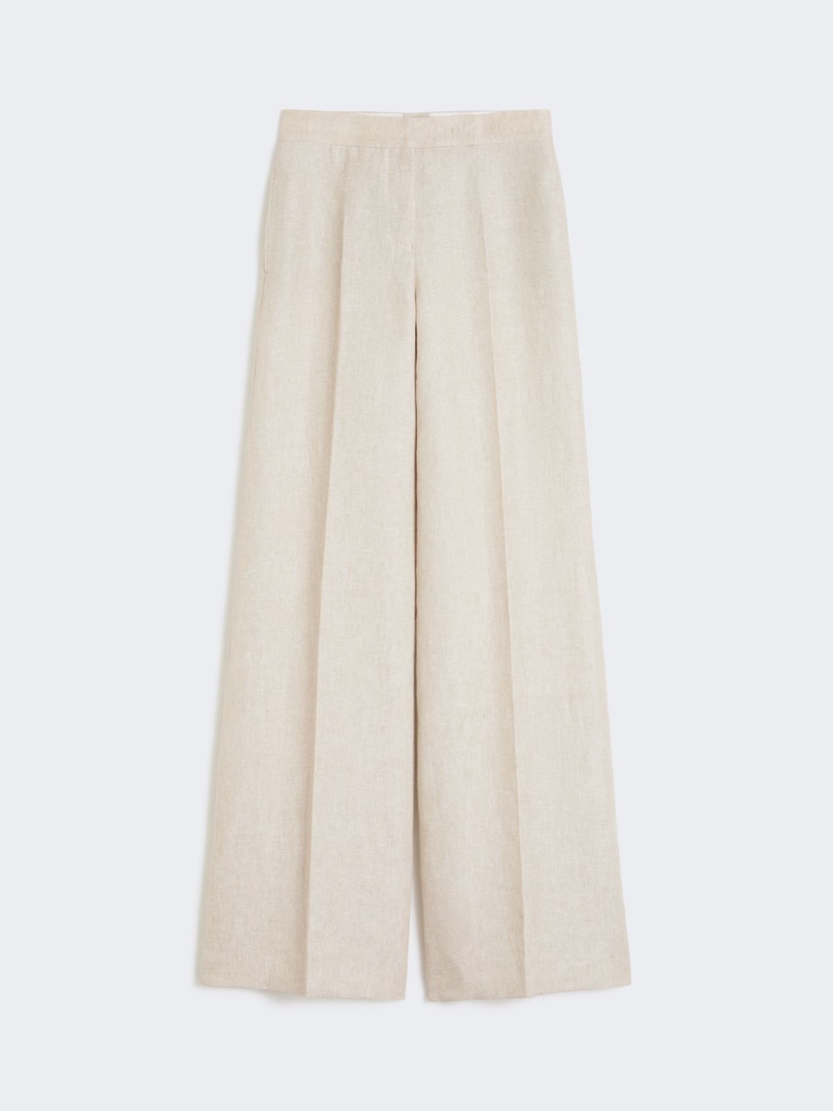 Wide-leg trousers in linen drill - SAND - Max Mara - 5