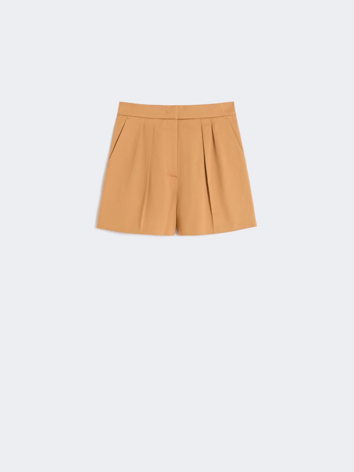 Stretch cotton satin shorts - EARTH - Max Mara - 6