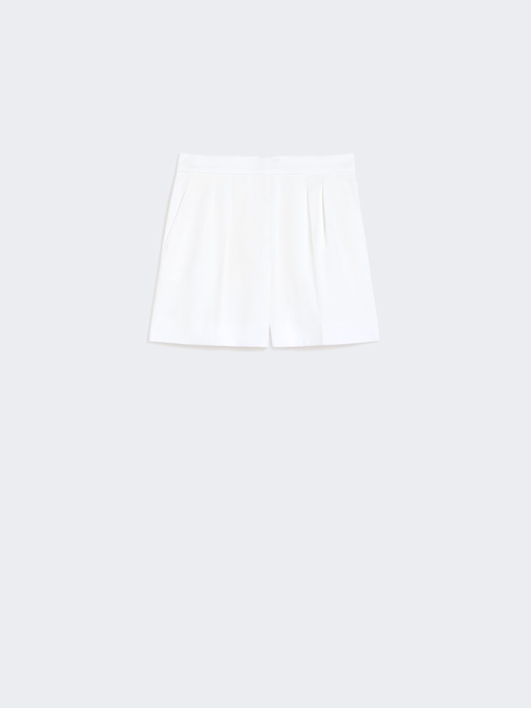 Shorts aus Baumwollstretch-Satin - SEIDE - Max Mara - 5