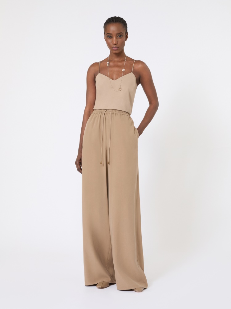 Silk canvas top - HAZELNUT BROWN - Max Mara