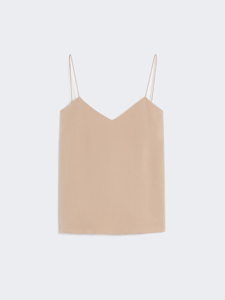 Silk canvas top - HAZELNUT BROWN - Max Mara