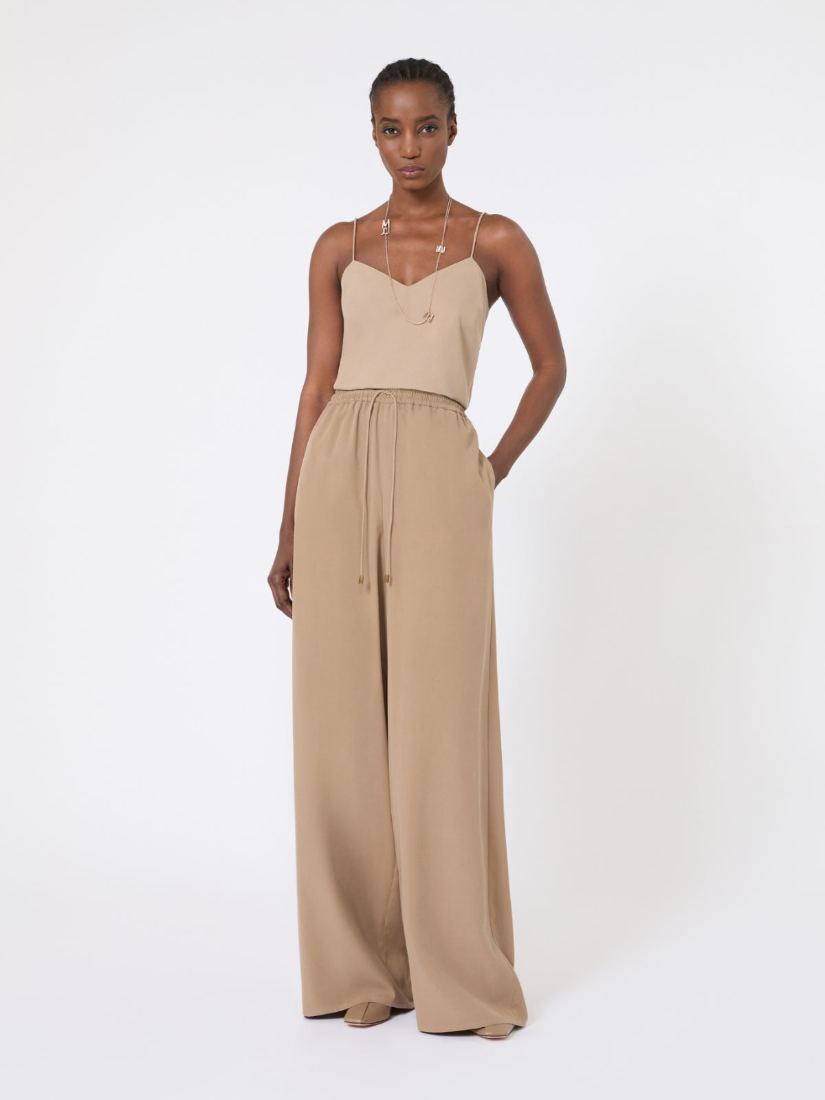 Silk canvas top - HAZELNUT BROWN - Max Mara - 4