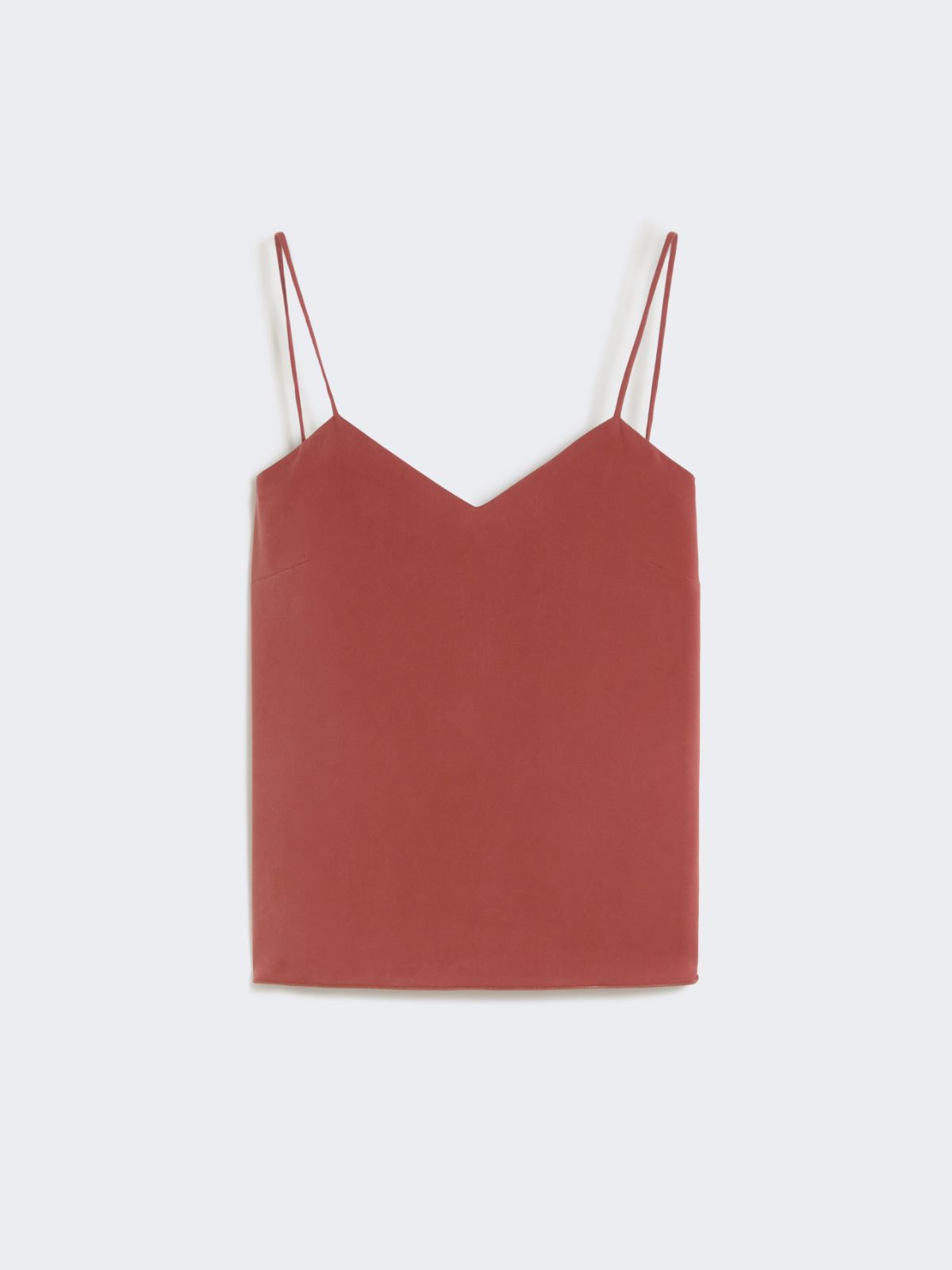 Silk canvas top - TERRA COTTA - Max Mara - 8