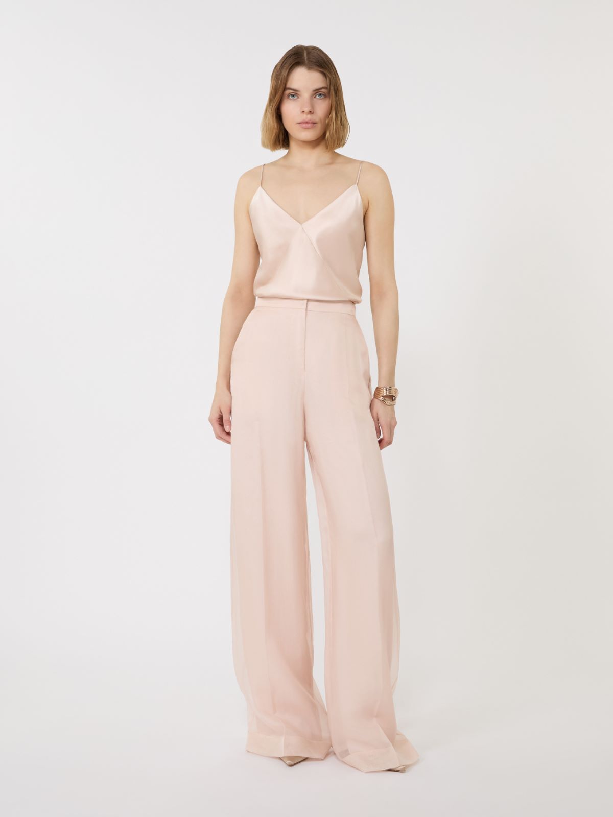 Silk satin top - POWDER - Max Mara