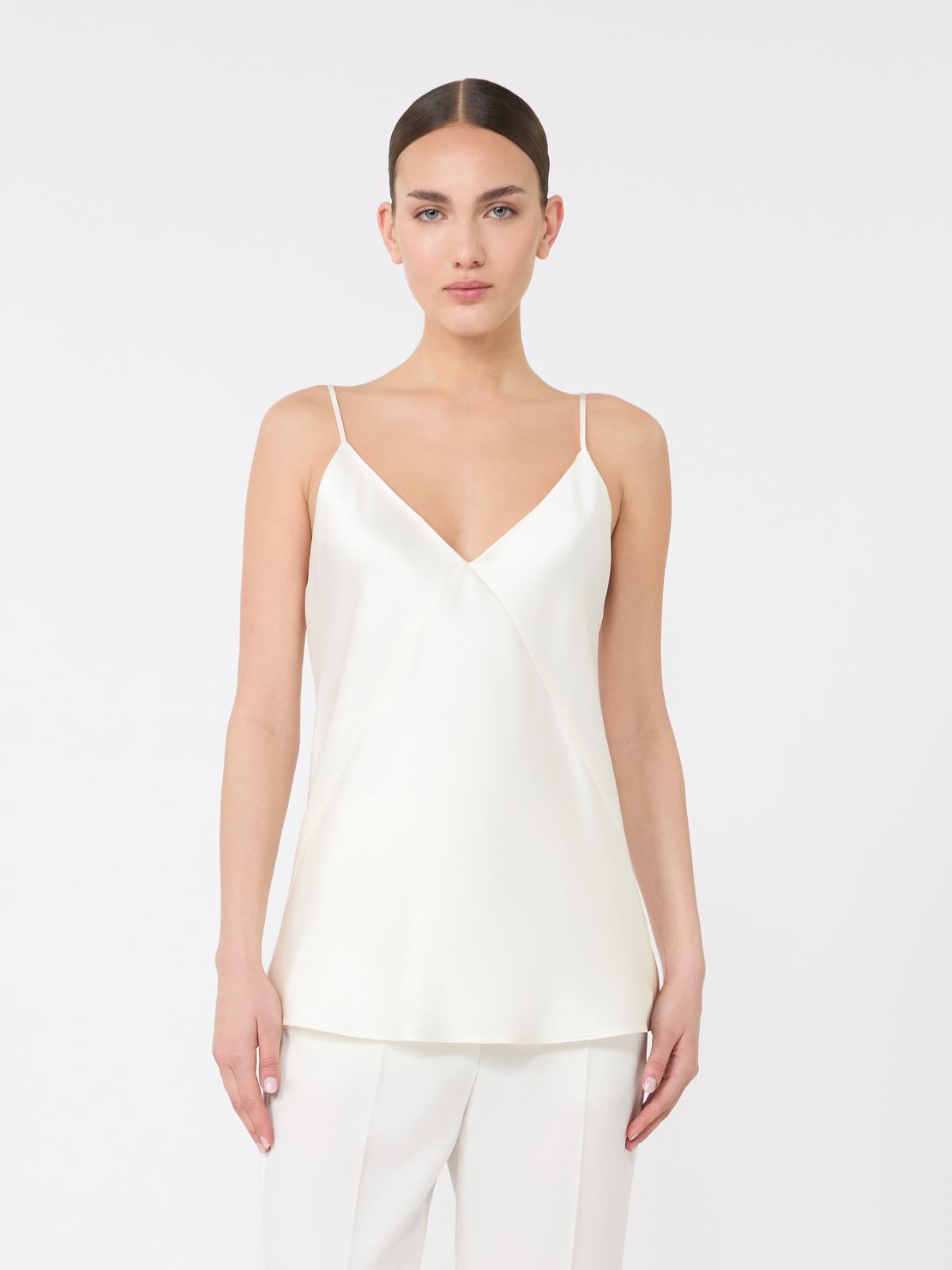 Silk satin top - SILK - 2