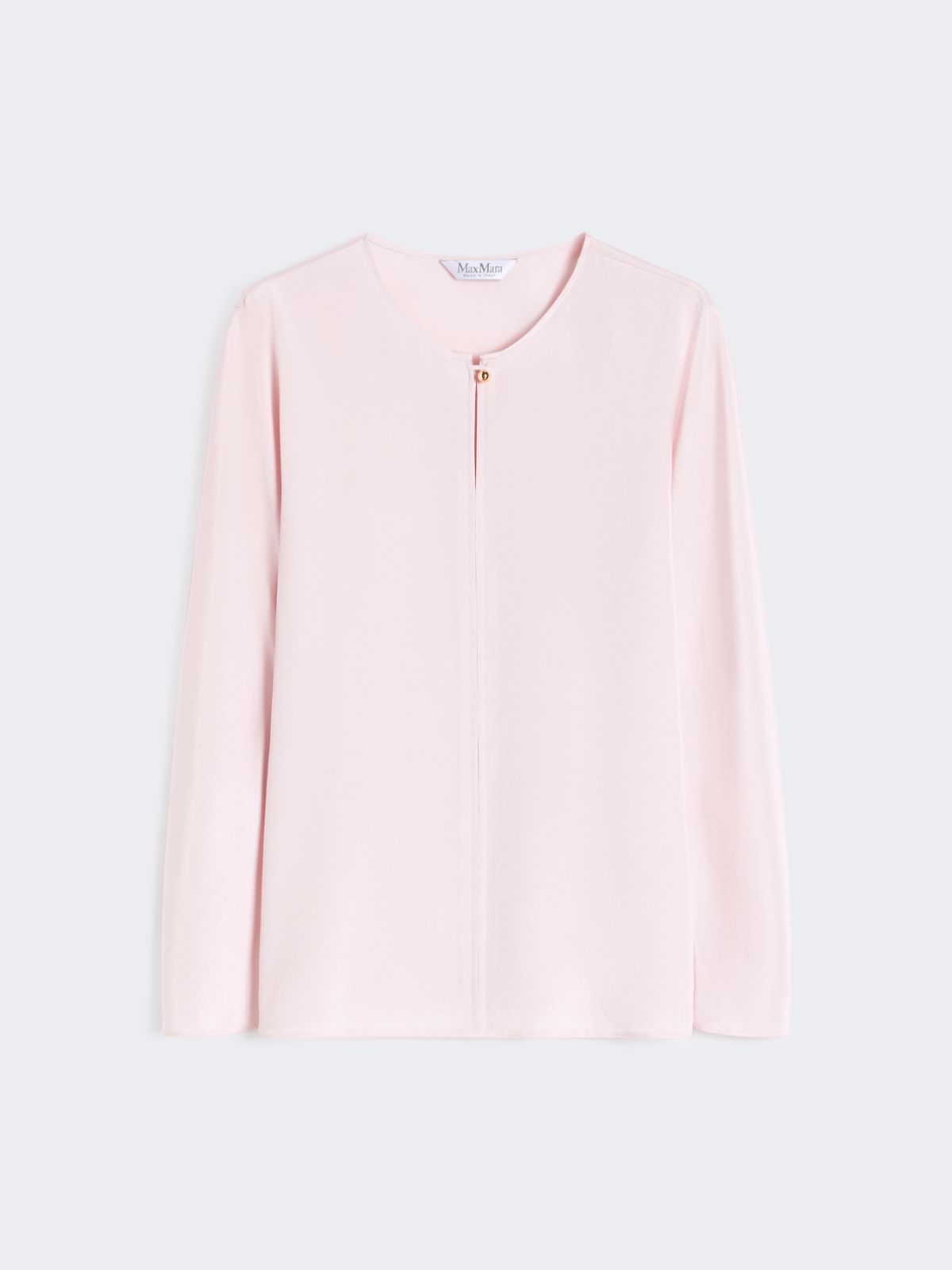 Silk crêpe de Chine blouse - PINK - Max Mara - 5