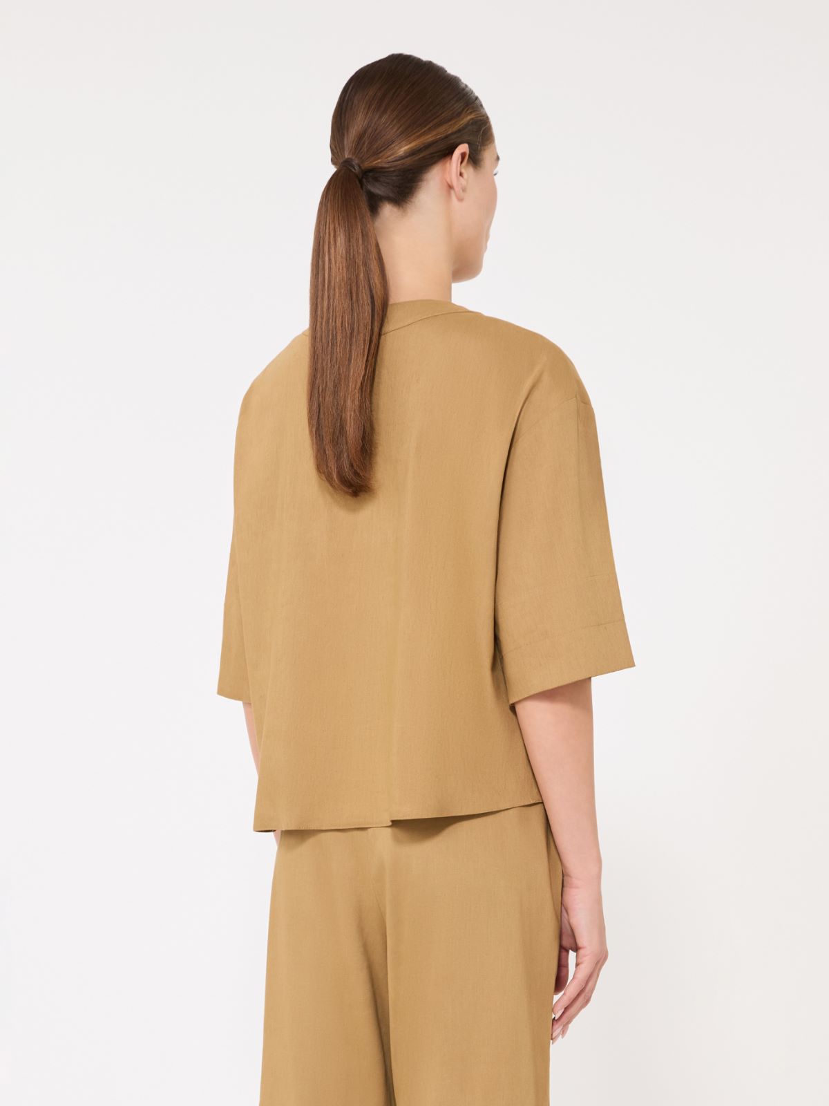 소스피로 린넨 블라우스 - DESERT - 3