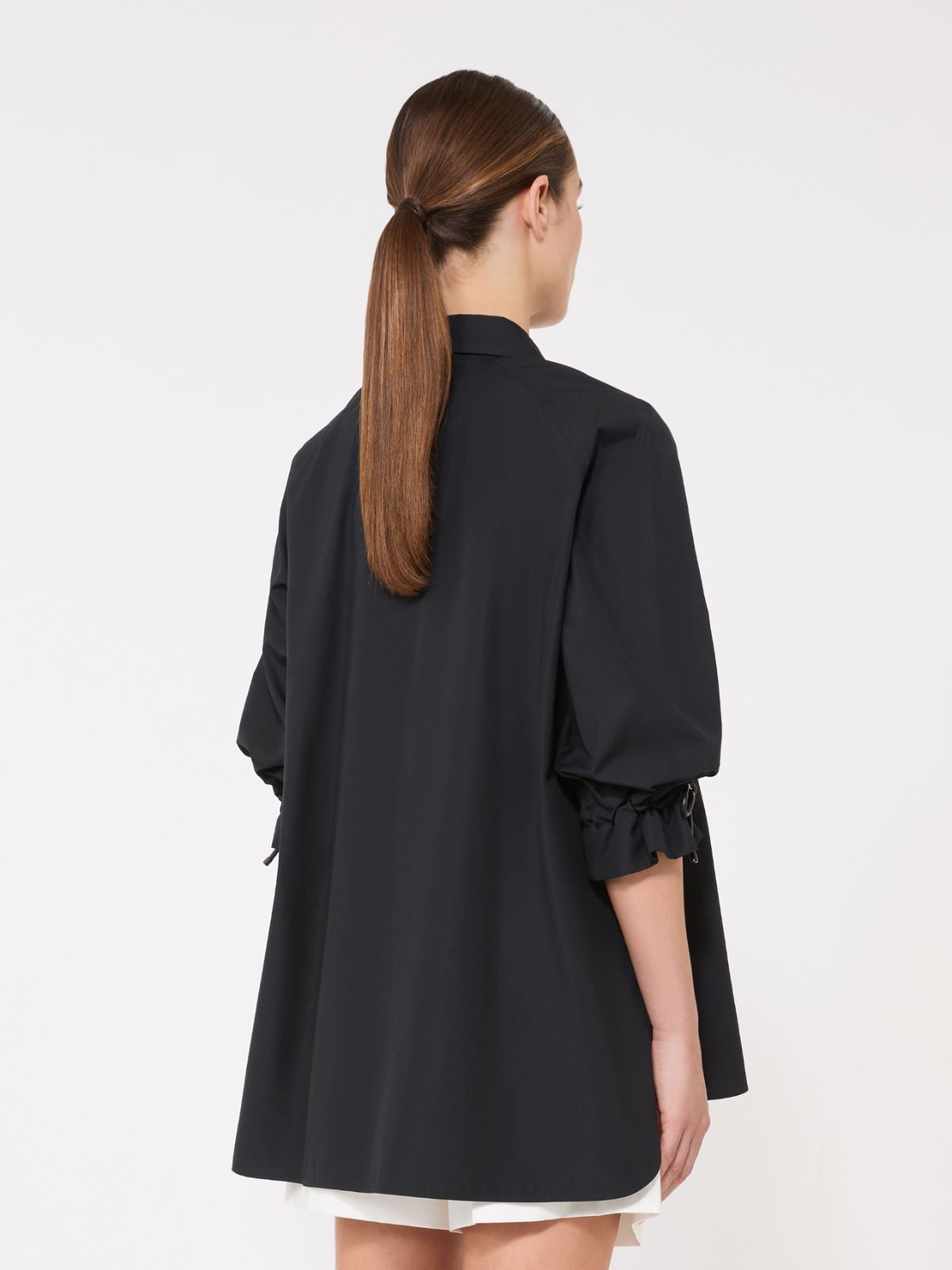 아도르니 코튼 블라우스 - BLACK - 3