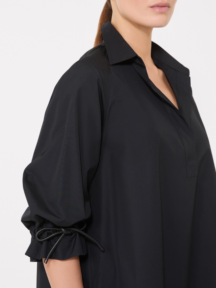 아도르니 코튼 블라우스 - BLACK - 4