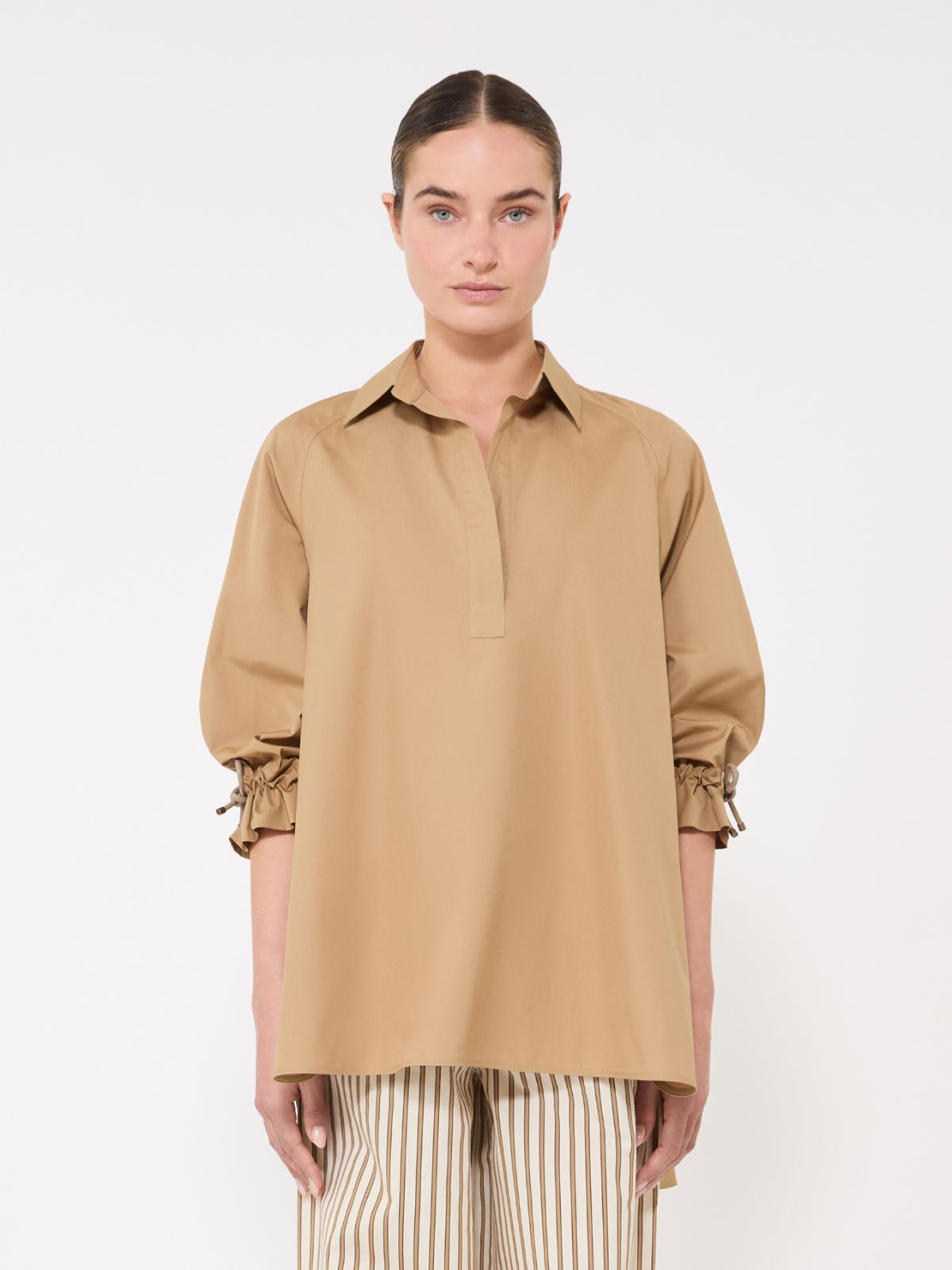 아도르니 코튼 블라우스 - DESERT - 2