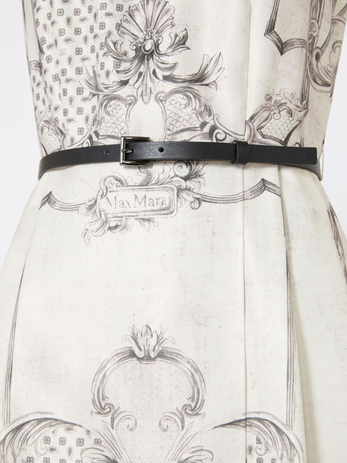 [タンブート] ミカド サテン プリント ドレス - IVORY - Max Mara - 6