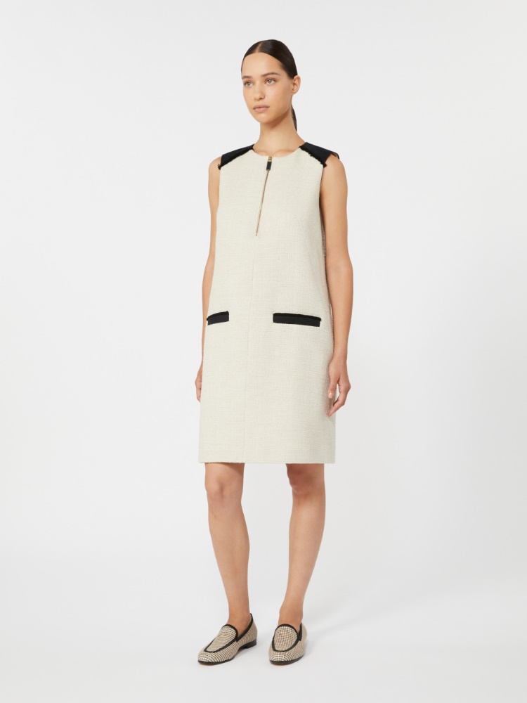 Short cotton and linen dress - BEIGE - Max Mara - 2