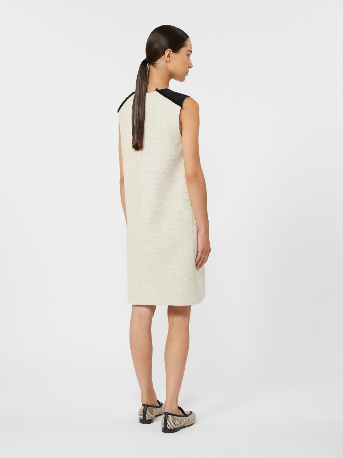 Short cotton and linen dress - BEIGE - Max Mara - 3