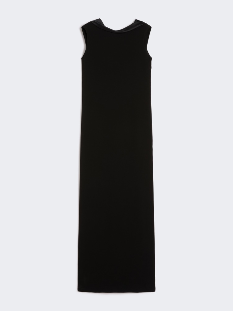 Long lightweight cady dress - BLACK - Max Mara