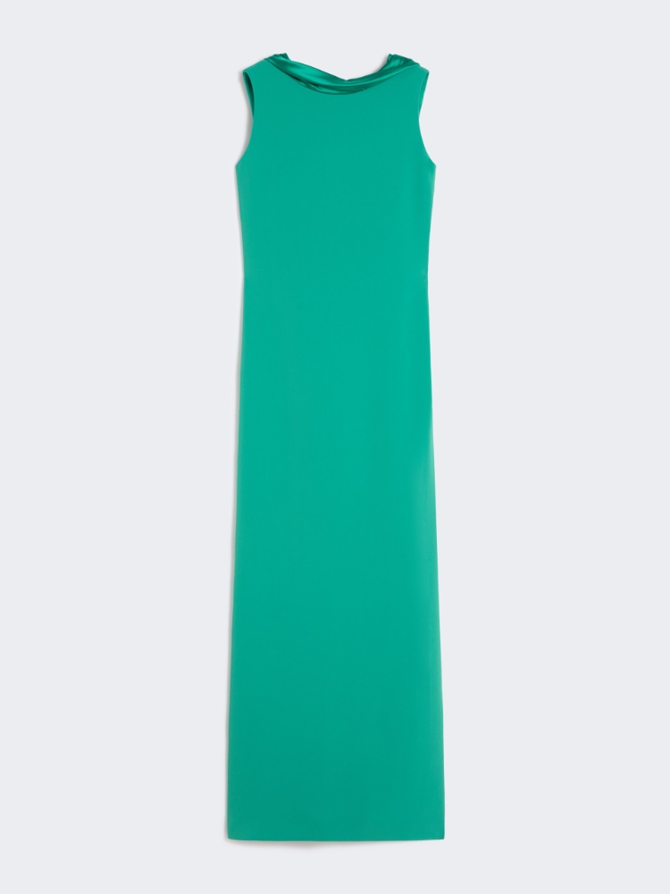 Long lightweight cady dress - GREEN - Max Mara