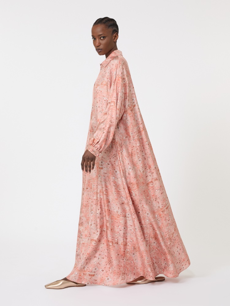Robe caftan en sergé imprimé - CORAIL - Max Mara